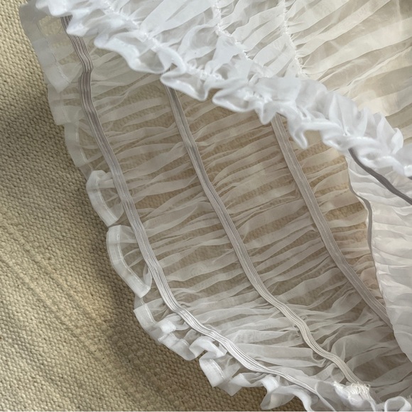 For Love & Lemons Sheer Peasant Top Wedding Honeymoon Bridal Resort Festival - Picture 4 of 9